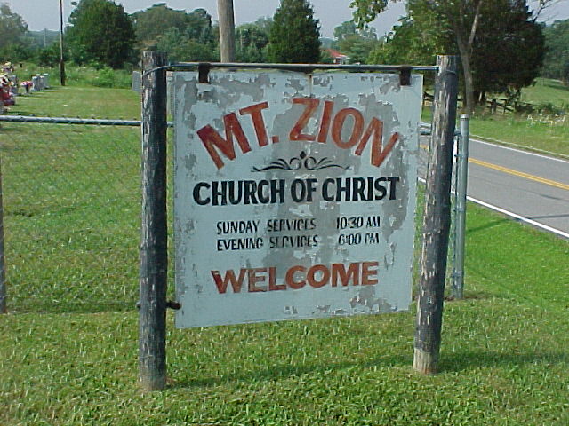 Mount Zion Church Of Christ Cemetery