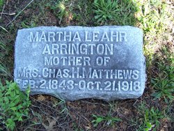 Martha Leahr <I>Barnard</I> Arrington 