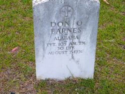 Pvt Don O. Barnes 
