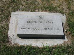 Beryl Wilma <I>Hoel</I> Agee 