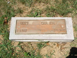 Bessie Agnes “Bess” <I>Hines</I> Carter 