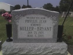 Phyllis Jean <I>Crowe</I> Bryant 