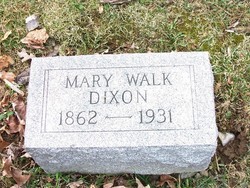 Mary “Molly” <I>Walk</I> Dixon 