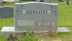 Alice Rose <I>Vestal</I> Abernathy 