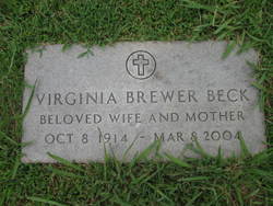 Virginia <I>Brewer</I> Beck 