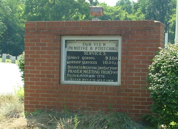 Fairview Primitive Baptist Church Cemetery