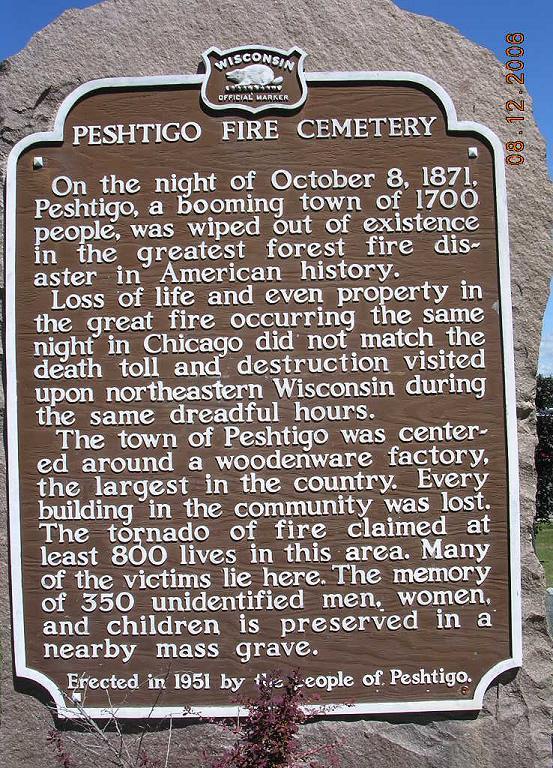 Peshtigo Fire Cemetery