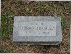 Sabra Marcella <I>Richey</I> McCalla 
