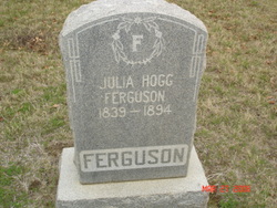 Julia Ann <I>Hogg</I> Ferguson 