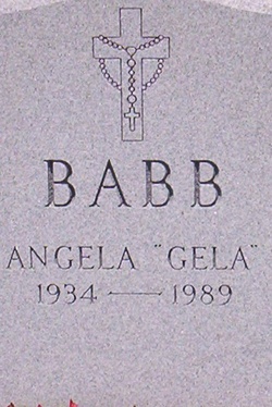 Angela Gela Margaret <I>Borromeo</I> Babb 