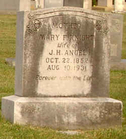 Mary Frances <I>Knight</I> Angel 