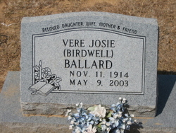 Vere Josie <I>Birdwell</I> Ballard 