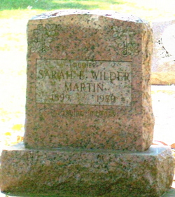 Sarah E. <I>Wilder</I> Martin 
