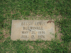 Bessie Beatrice <I>Lewis</I> Bulwinkle 