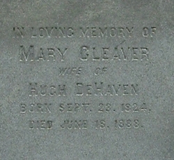 Mary May <I>Cleaver</I> DeHaven 