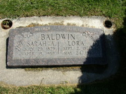 Sarah Ann <I>Moore</I> Baldwin 