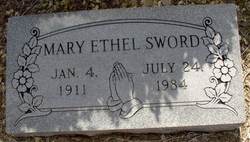 Mary Ethel <I>Roy</I> Sword 