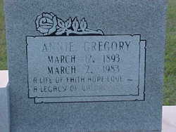 Annie <I>Gregory</I> Cox 