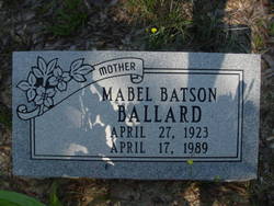 Mae Belle <I>Batson</I> Ballard 