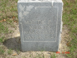 Martha Elizabeth “Mattie / Emily” <I>Haynes</I> Mounts 