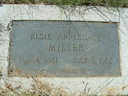 Elsie <I>Applegate</I> Miller 