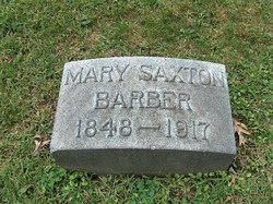 Mary Belinda <I>Saxton</I> Barber 