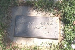 Margaret May <I>Hannan</I> Peterson 