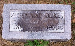 Zetta Mae “Zettie” <I>Fifer</I> Dukes 