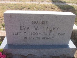 Eva W <I>Welch</I> Lacey 