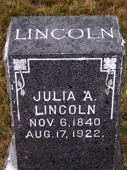 Julia Ann <I>Pennock</I> Lincoln 