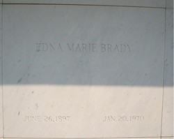 Edna Marie <I>Marders</I> Brady 
