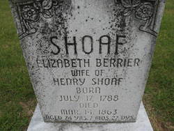 Elizabeth <I>Berrier</I> Shoaf 