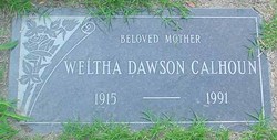 Weltha <I>Dawson</I> Calhoun 