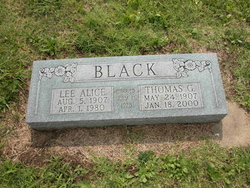 Littie Lee Alice “Lee” <I>Forbus</I> Black 