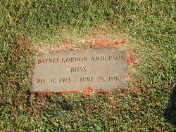 Baynes Gordon “Boss” Anderson 