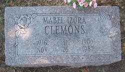 Mabel Izora <I>Davis</I> Clemons 
