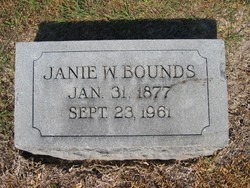 Janie Washie <I>Steward</I> Bounds 