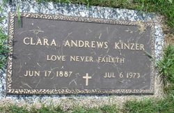 Clara Elizabeth <I>Andrews</I> Kinzer 