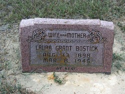 Laura Esther <I>Grant</I> Bostick 