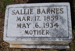 Sallie <I>Hearne</I> Barnes 