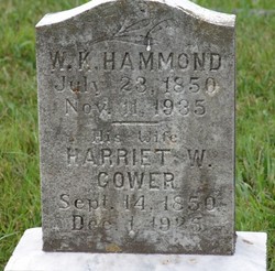 Harriet Wilhelmina <I>Gower</I> Hammond 