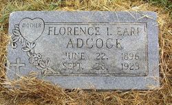 Florence I. <I>Earp</I> Adcock 