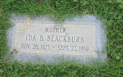 Ida Bell <I>Elkins</I> Blackburn 