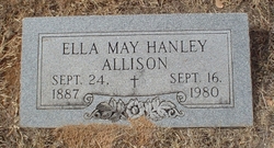 Ella May <I>Hanley</I> Allison 