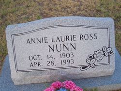 Annie Laurie <I>Ross</I> Nunn 