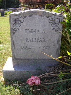 Emma A <I>Woodyard</I> Fairfax 