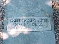 Isabel <I>Thomas</I> Boyer 