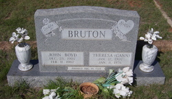 Theresa <I>Gann</I> Bruton 