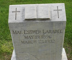 Mae Esther <I>Seeley</I> Larabee 