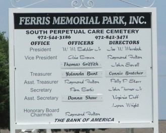 Ferris Memorial Park South